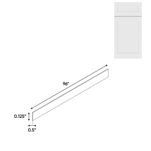 RTA - White Shaker - Plywood Toe Kick - 96"L x 0.12"T - 96"W x 0.12"H - VWS-TK8