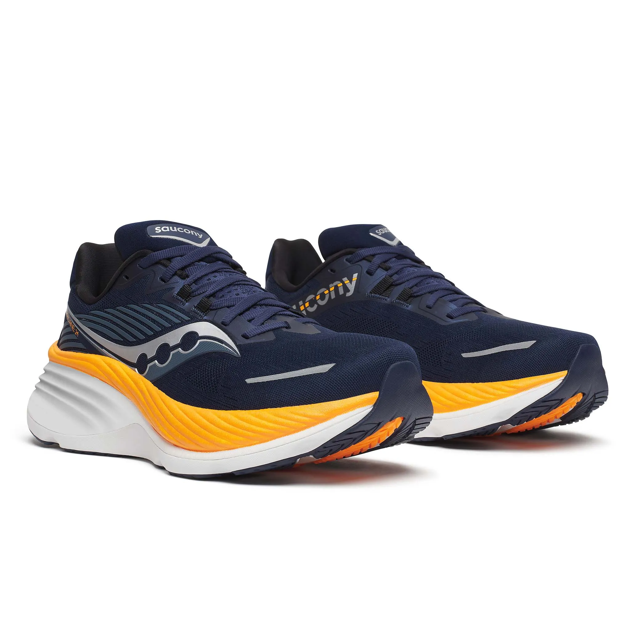 Saucony | Men's Hurricane 24 Running Shoes - Navy/Peel