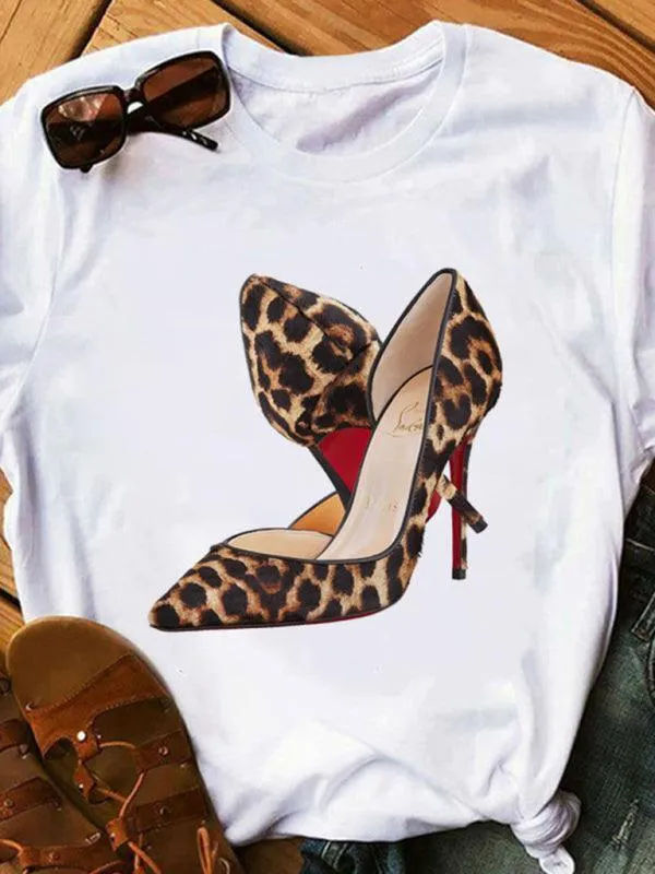 Shoes Print Women T-shirt