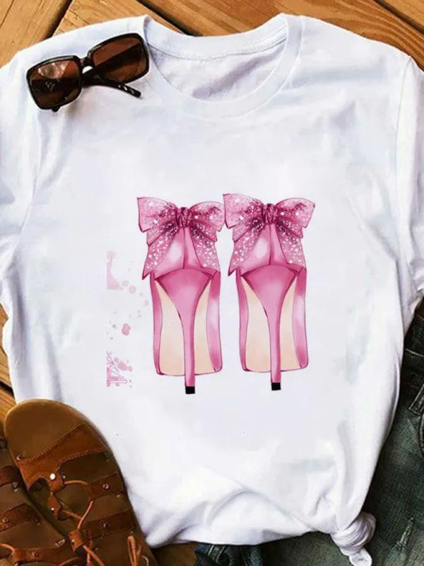 Shoes Print Women T-shirt