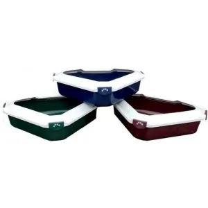 Showmaster Corner Cat Litter Tray with Rim