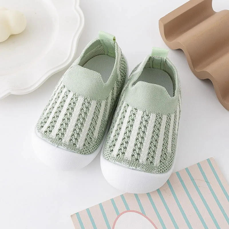 Soft Comfy Non-Slip First Walker Mesh Sock Shoes