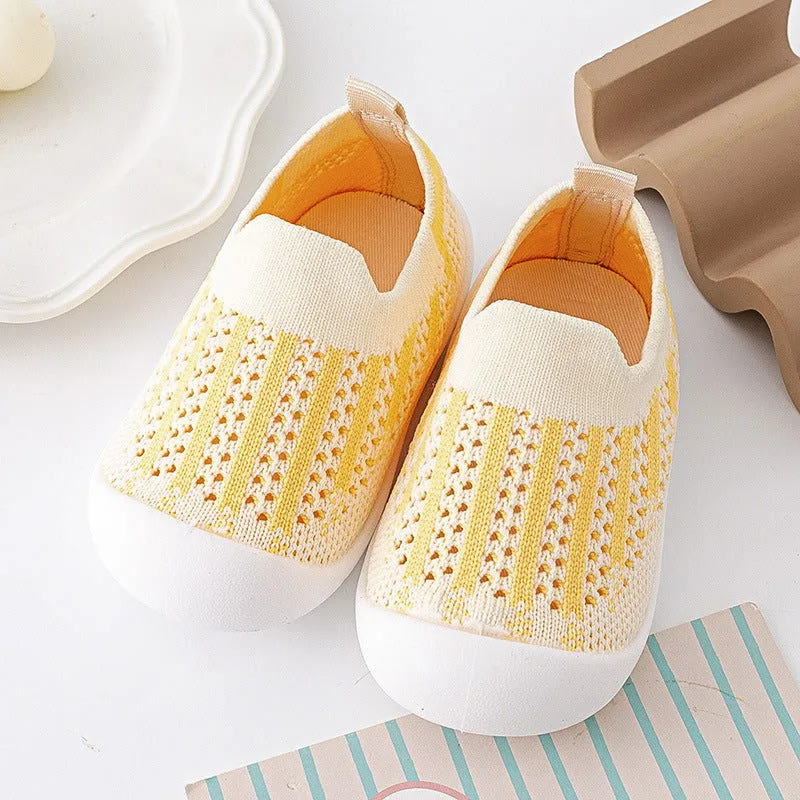 Soft Comfy Non-Slip First Walker Mesh Sock Shoes