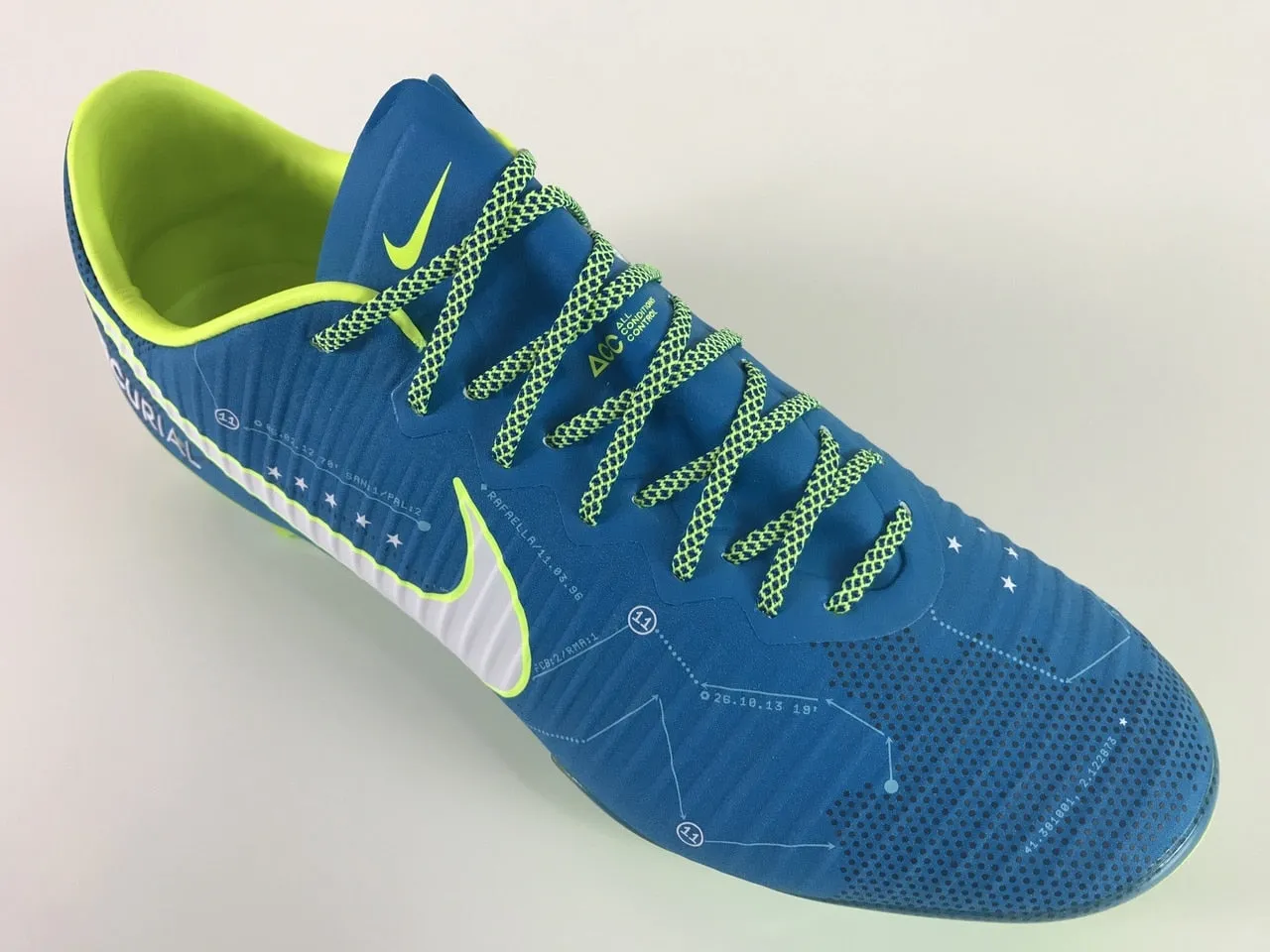 SR4U Laces Grid Blue/Neon Yellow Premium