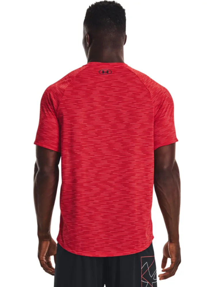 S/S UA Tech 2.0 Dash Tee in Red/Black by Under Armour