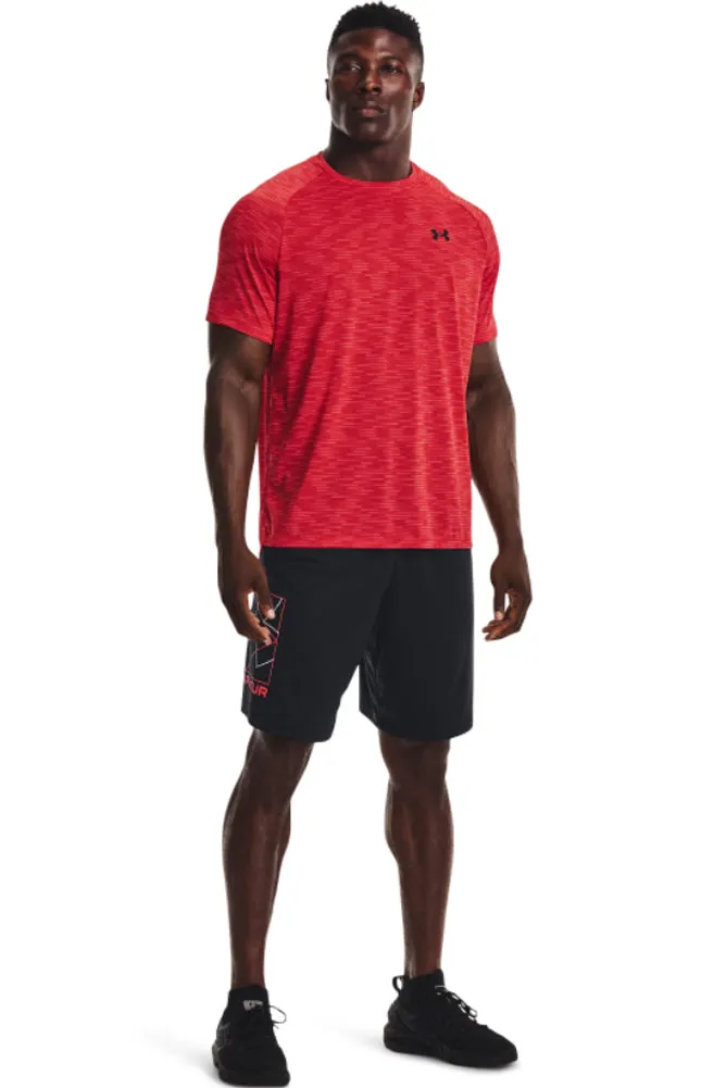 S/S UA Tech 2.0 Dash Tee in Red/Black by Under Armour