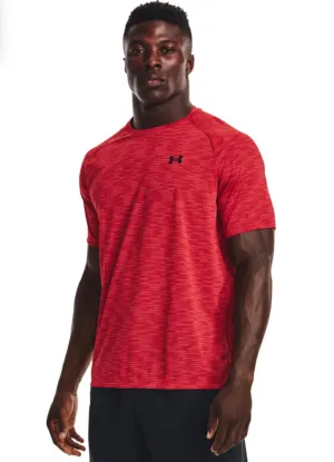 S/S UA Tech 2.0 Dash Tee in Red/Black by Under Armour