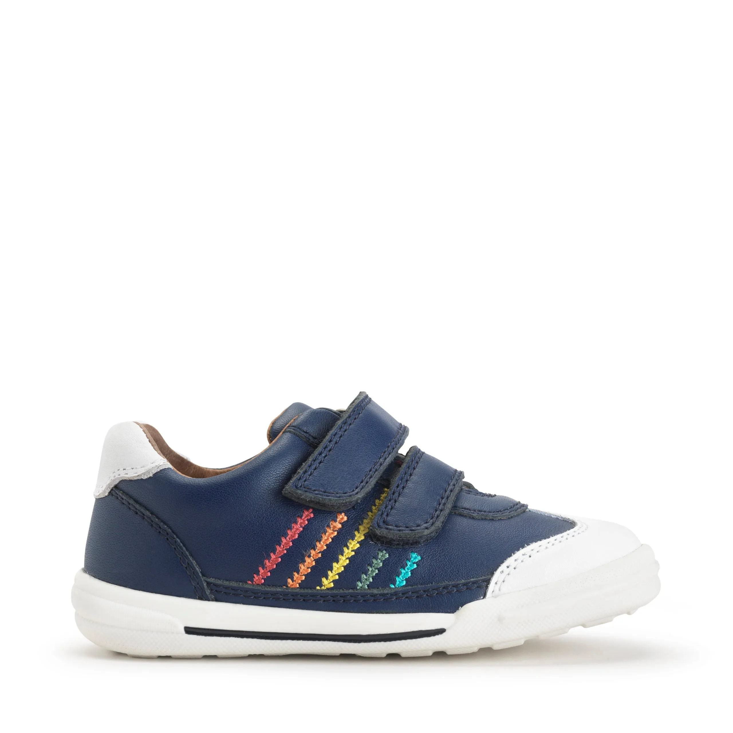 Start Rite Roundabout Navy Stripe Shoes