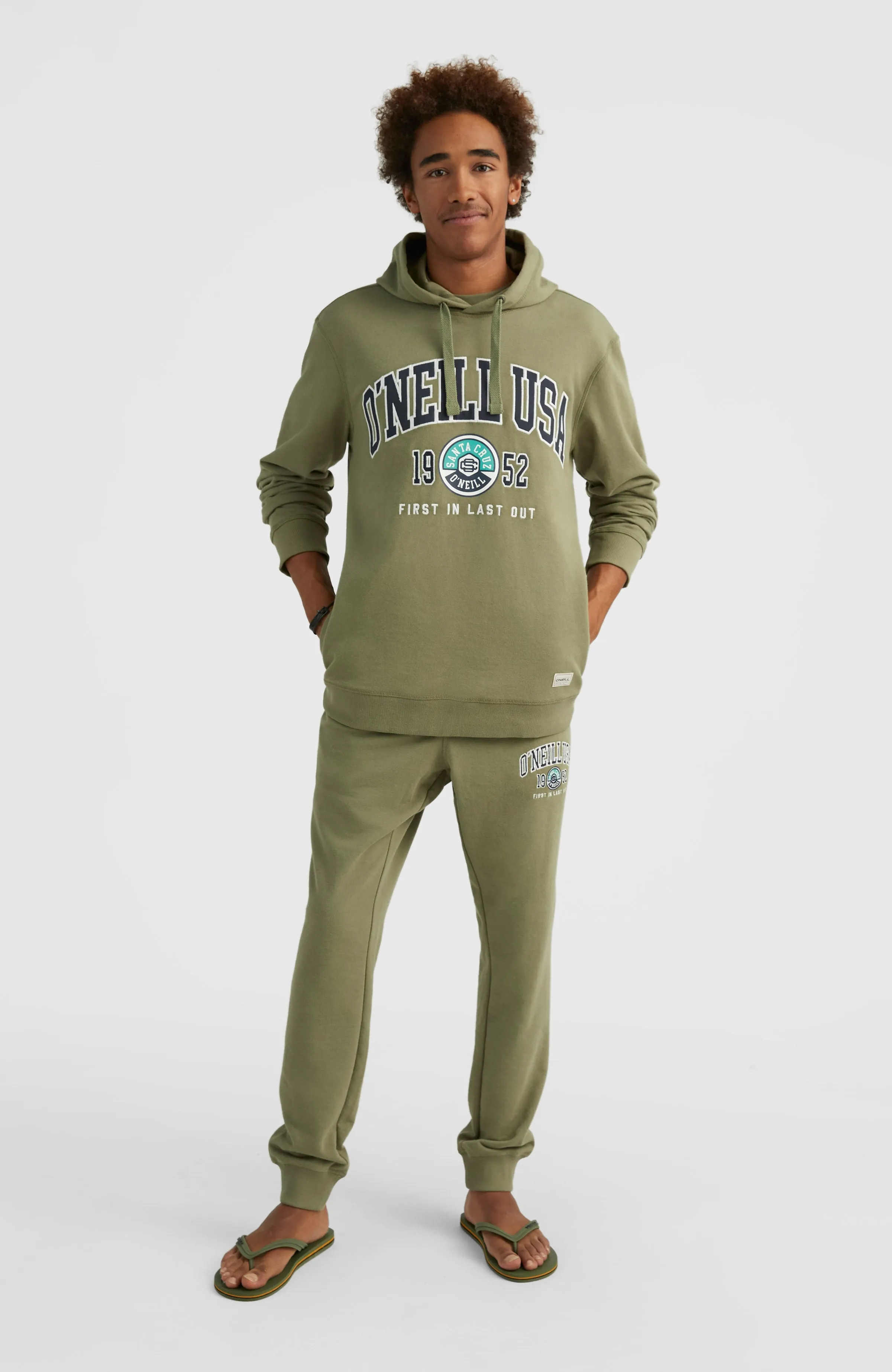 State Hoodie | Deep Lichen Green