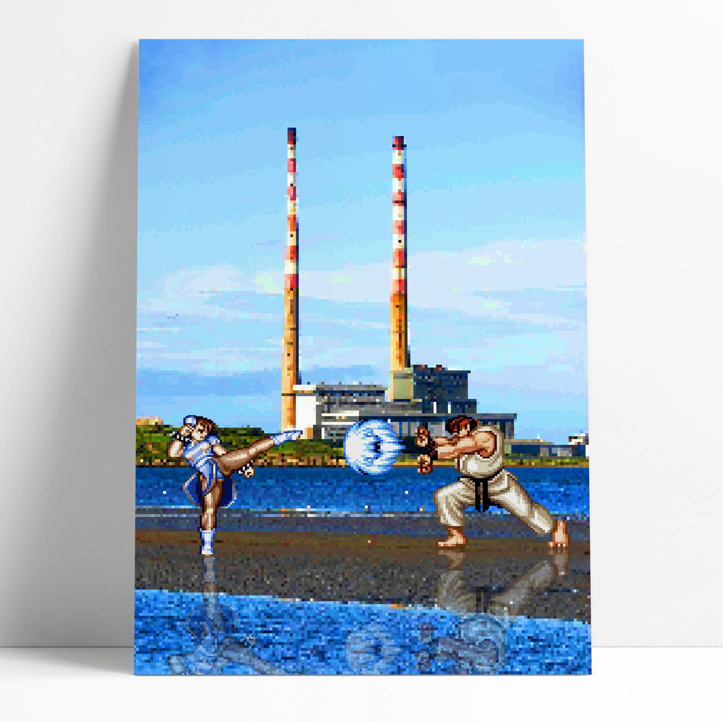 Street Fighter Poolbeg Art Print