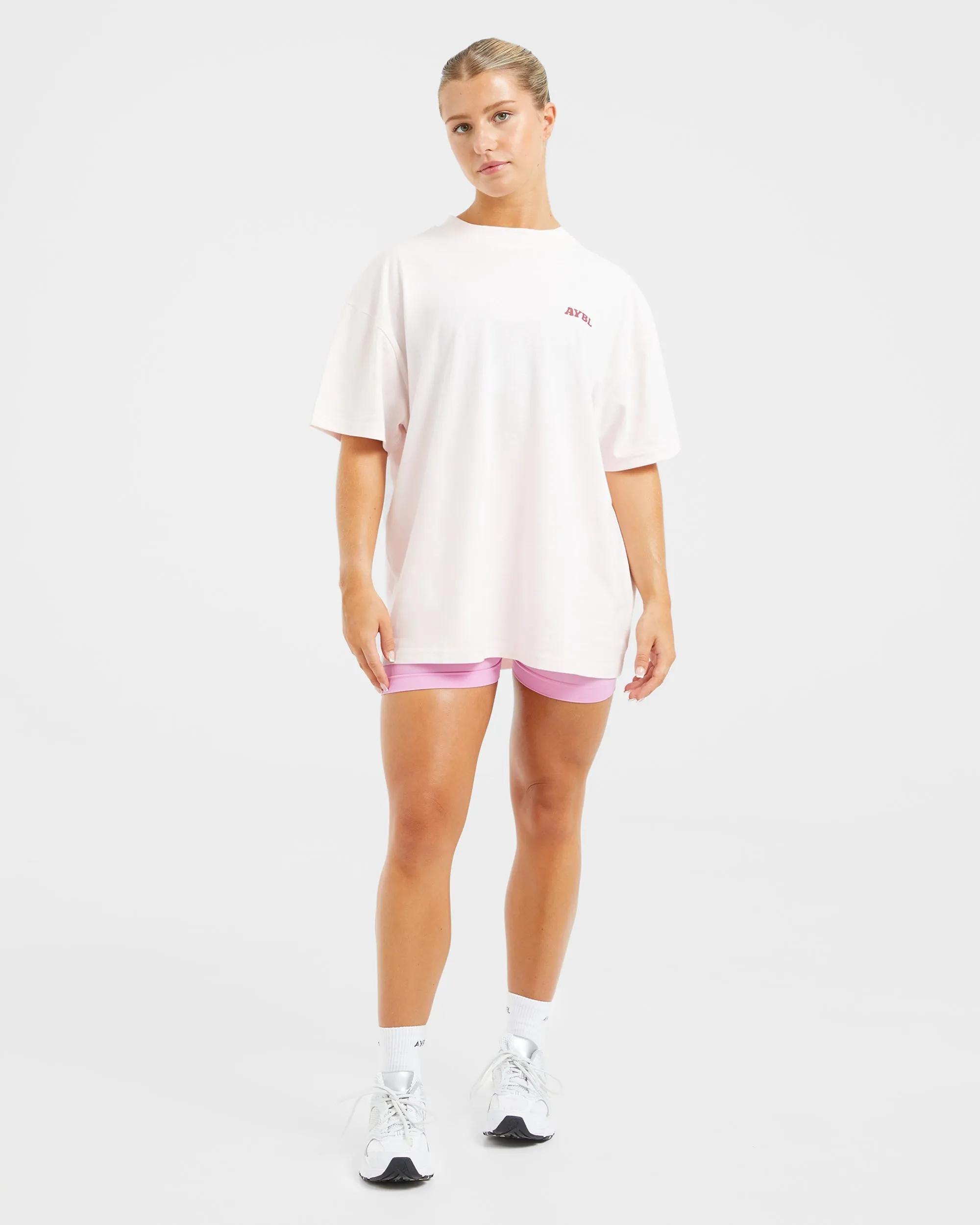 Stronger You Oversized T Shirt - Pink