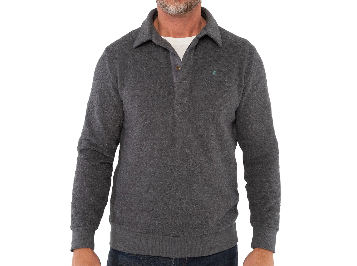 Terry Collared Sweatshirt - Smokeshow