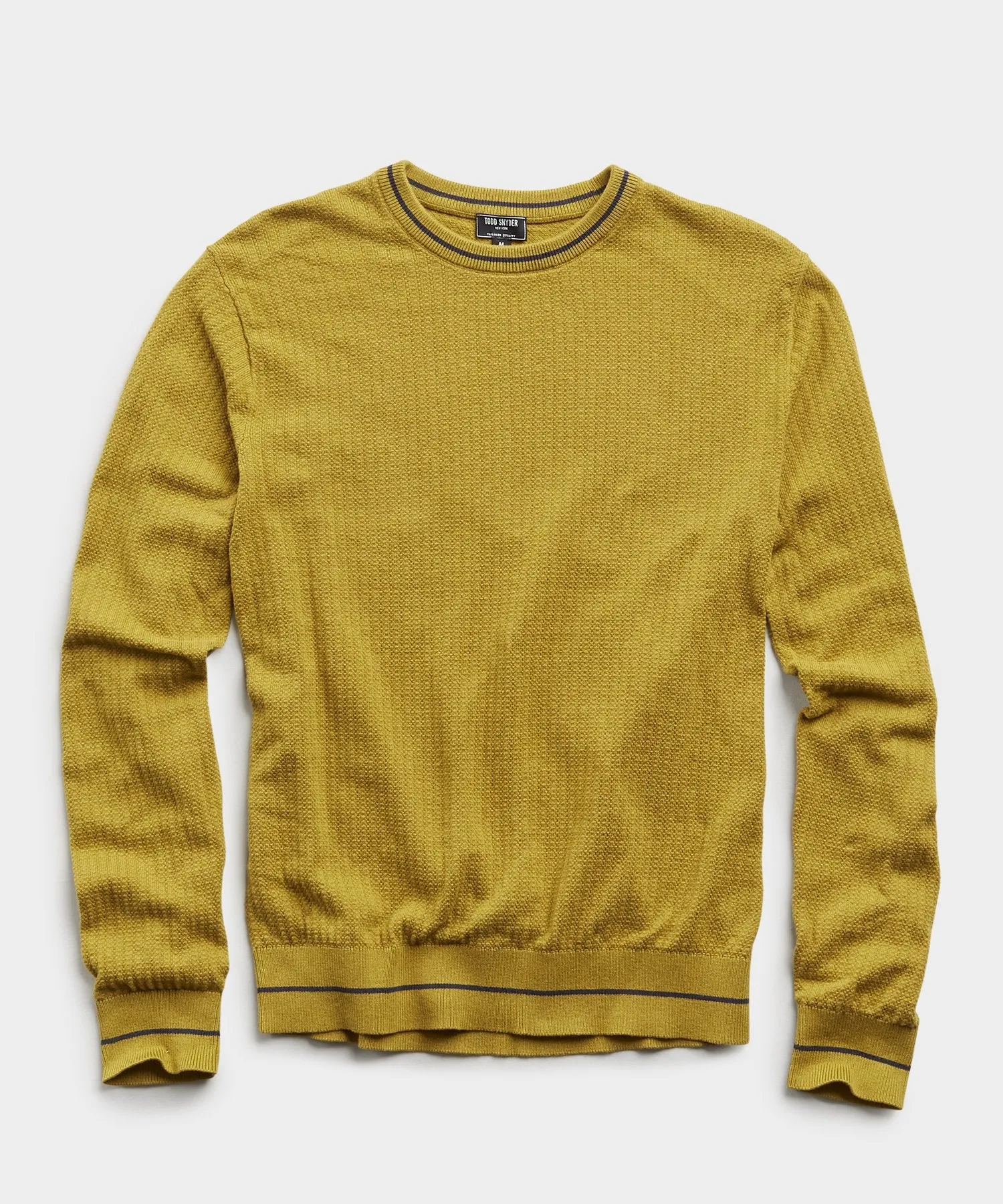 Textured Tipped Sweater in Guacamole