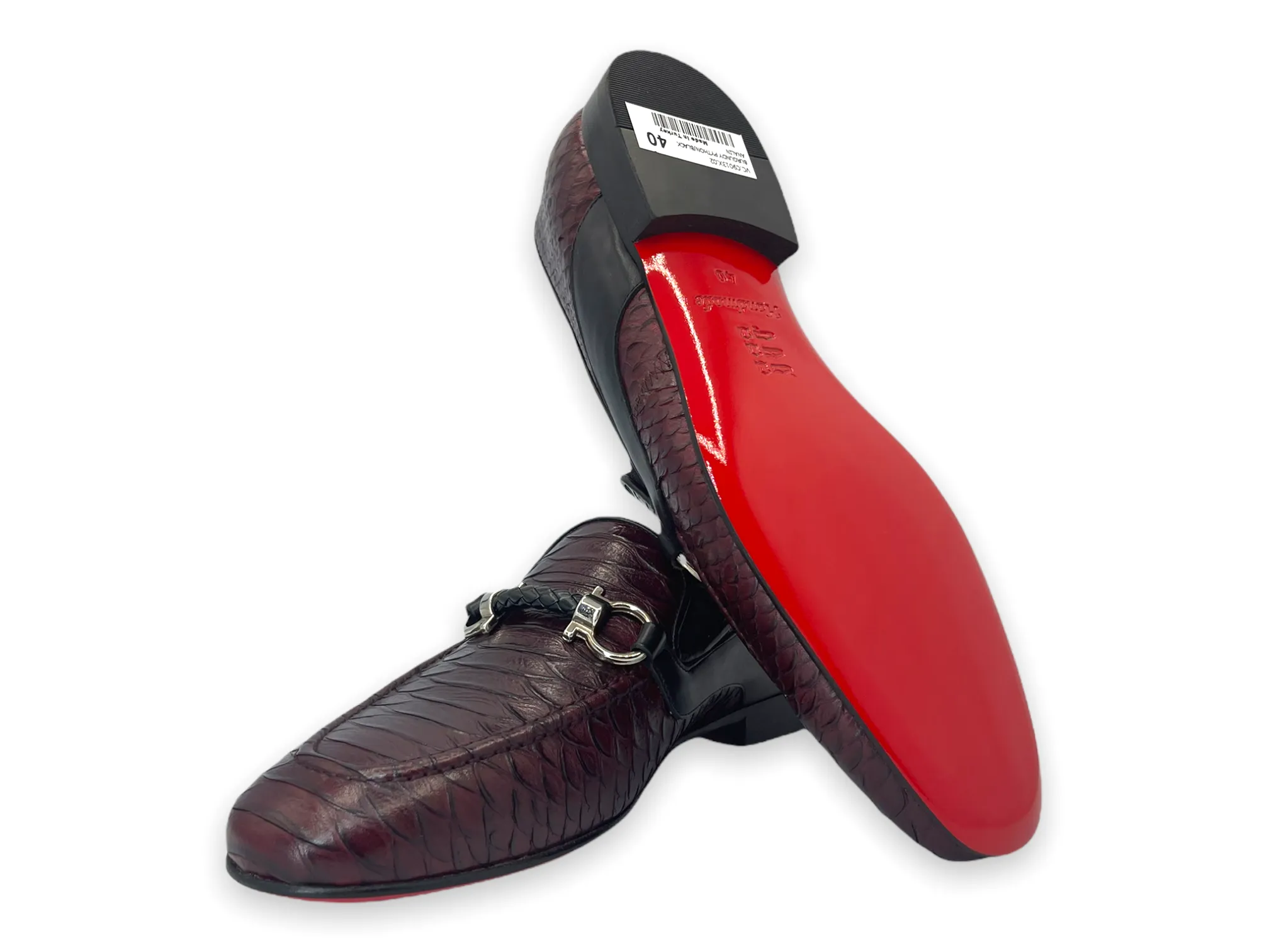 The Milano Burgundy Shoe Bit Loafer Men Shoe