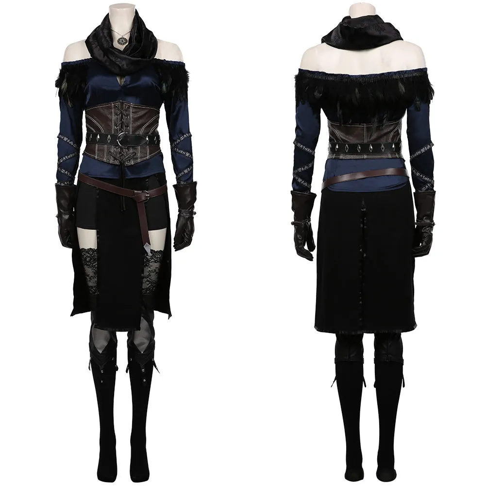 The Witcher 3: Wild Hunt Yennefer Top Skirt Outfits Halloween Carnival Suit Cosplay Costume