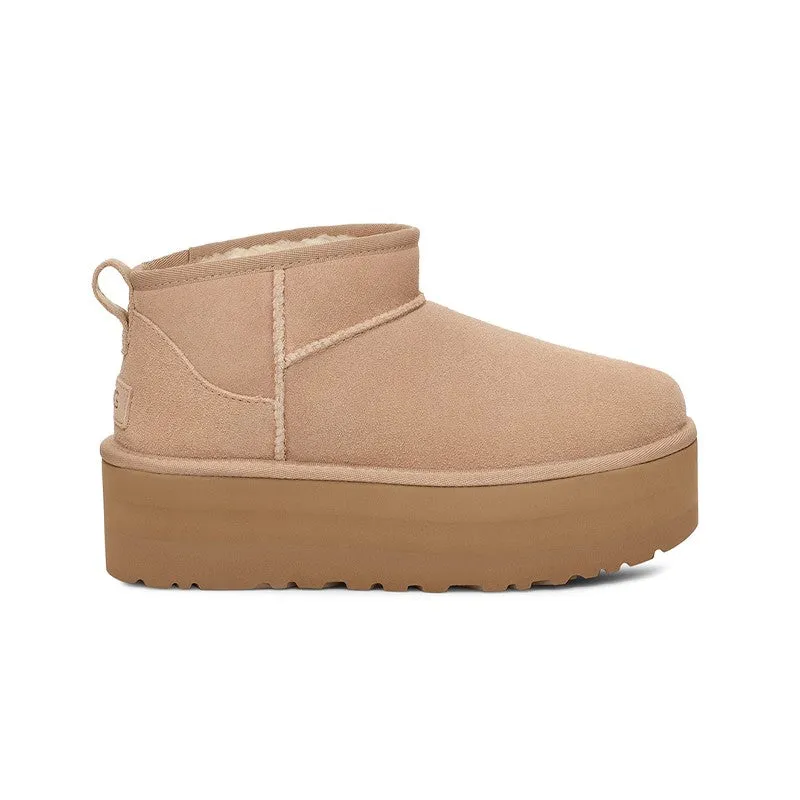 UGG Women's Classic Ultra Mini Platform (Sand) Boot