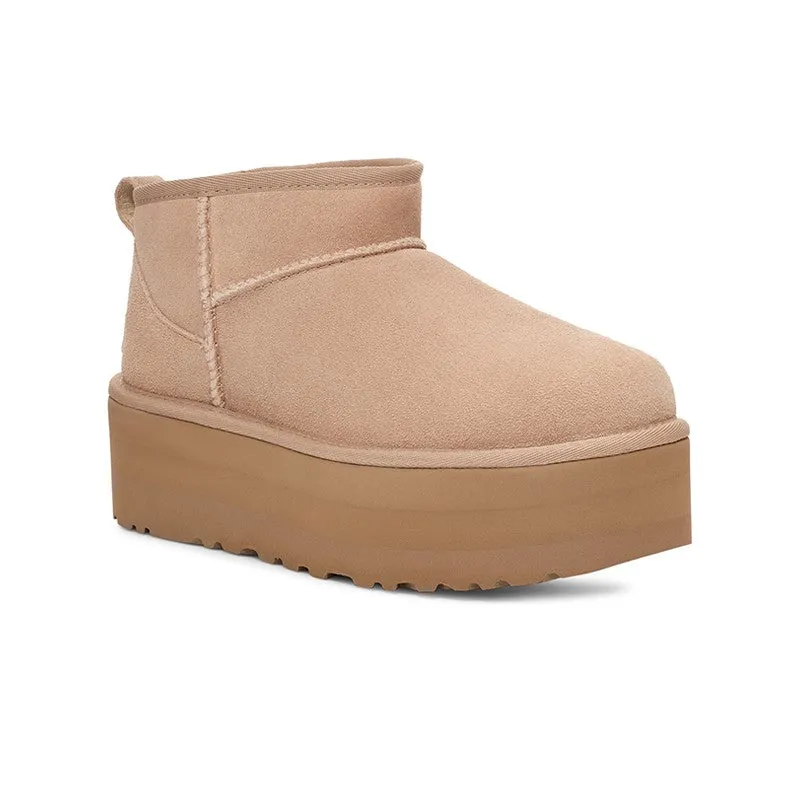 UGG Women's Classic Ultra Mini Platform (Sand) Boot