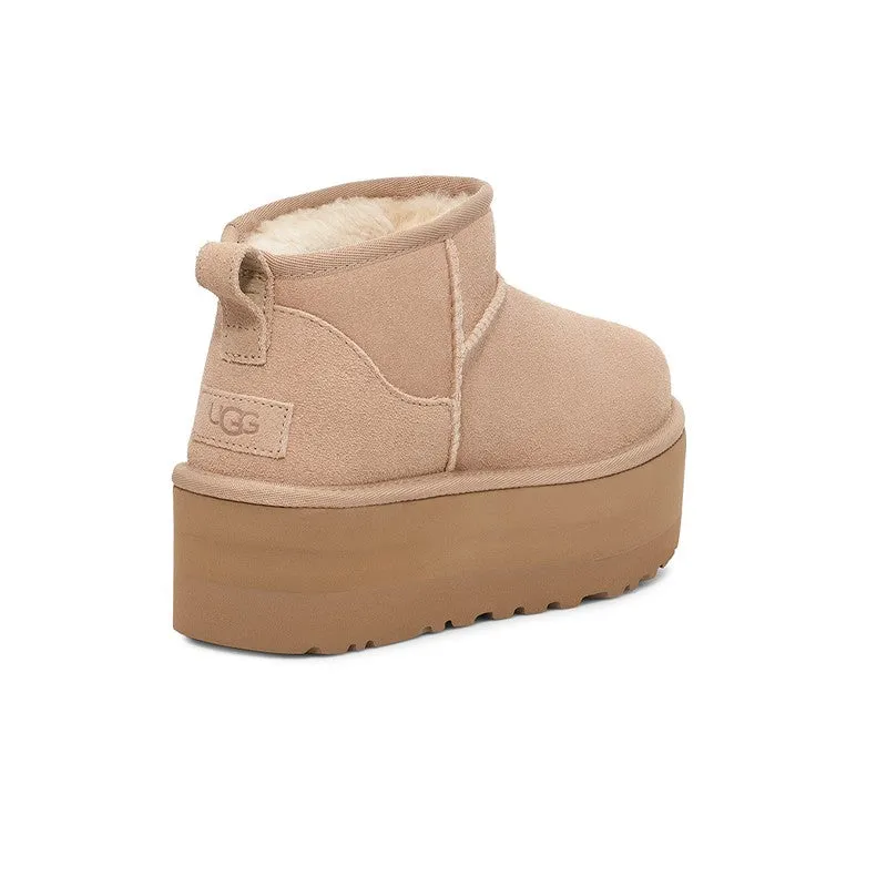 UGG Women's Classic Ultra Mini Platform (Sand) Boot