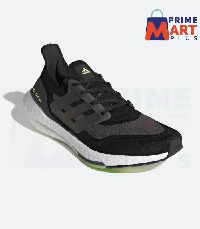 Ultra Boost 21 Core Black And Solar Yellow Without Box