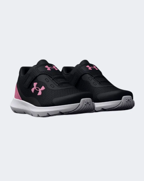 Under Armour Surge 3 Ac Infant Running Shoes Black/Pink 3025015-001