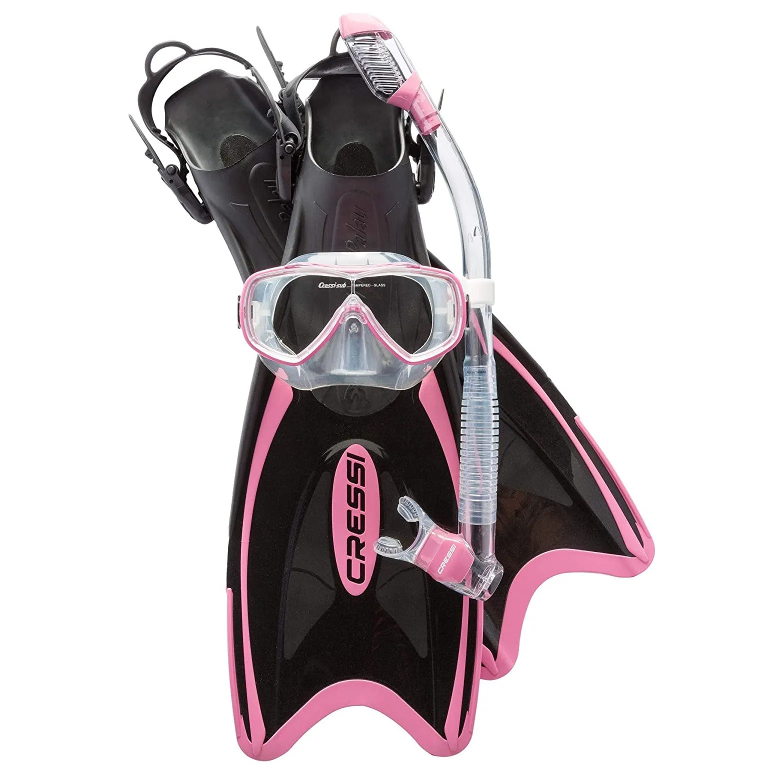 Used Cressi Palau Laf Set - Pink, Size: Small/Medium