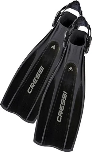 Used Cressi Pro Light Open Heel Fins-Black - XLarge