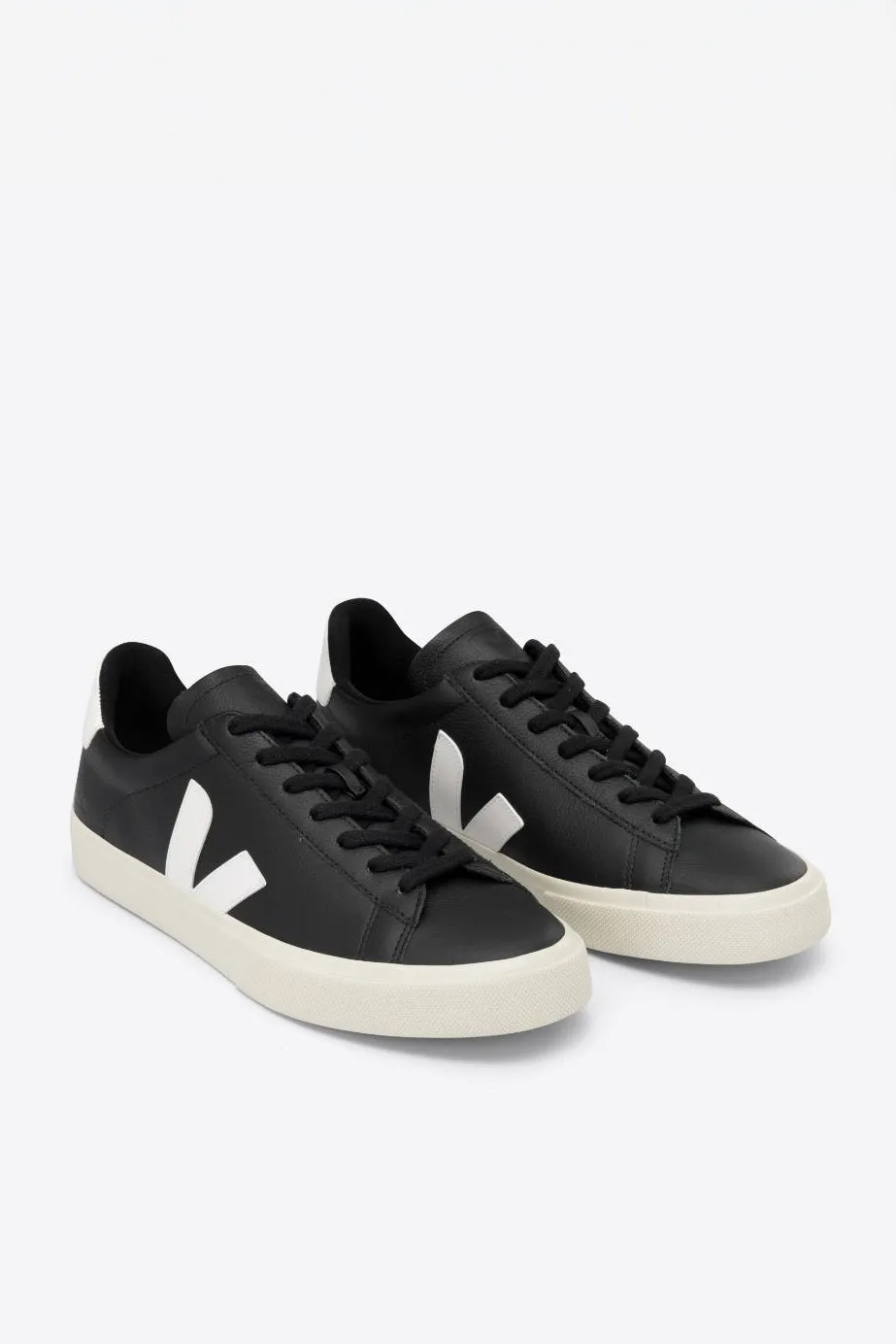 Veja - Campo Chromefree Leather Sneaker, Black White