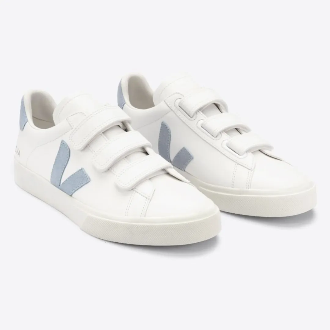 Veja Recife Leather Sneakers - White Steel