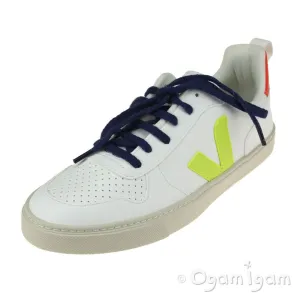 Veja V-10 Lace Boys Girls White Fluo Orange Trainer