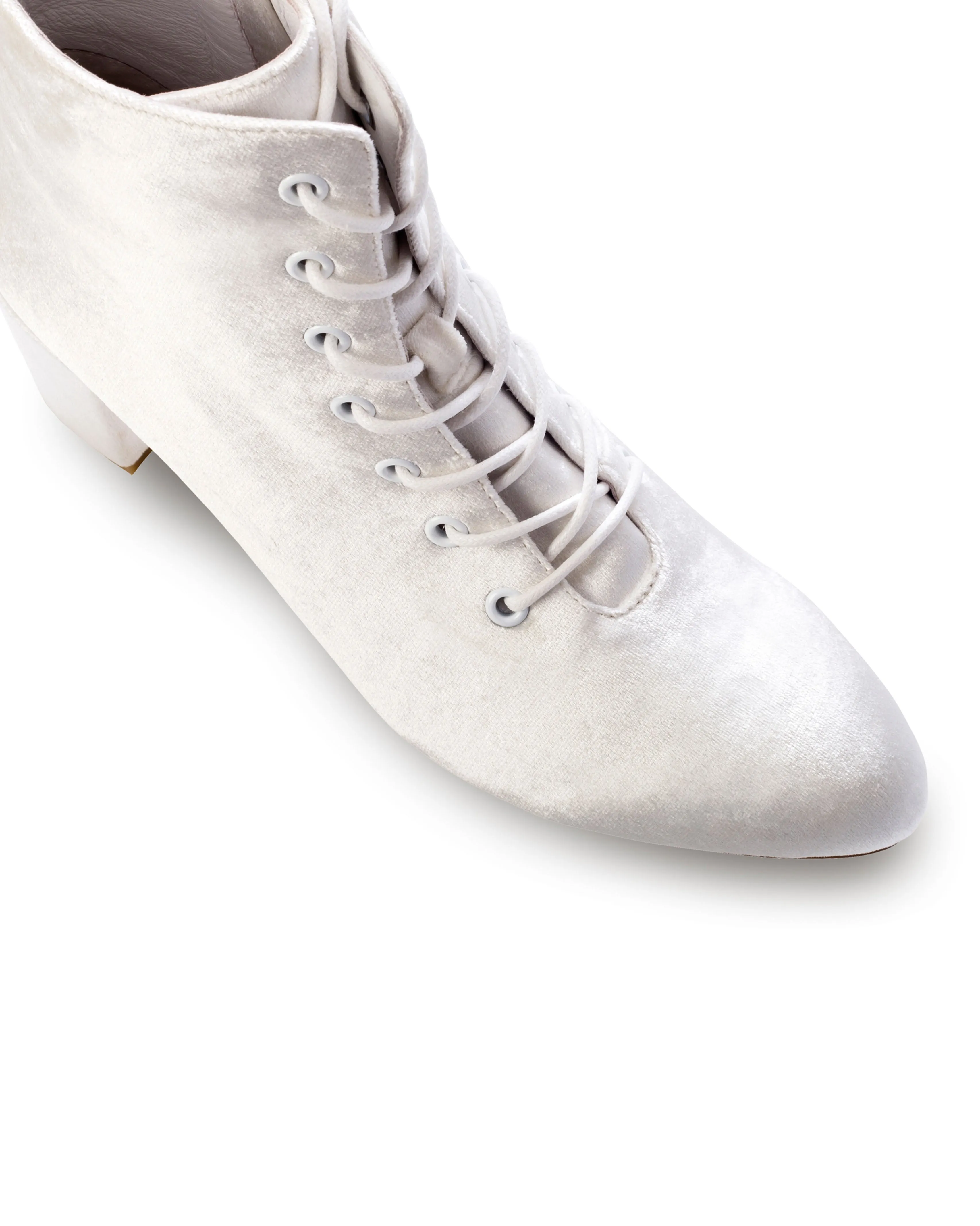 VOW - VELVET BRIDAL ANKLE BOOTIES