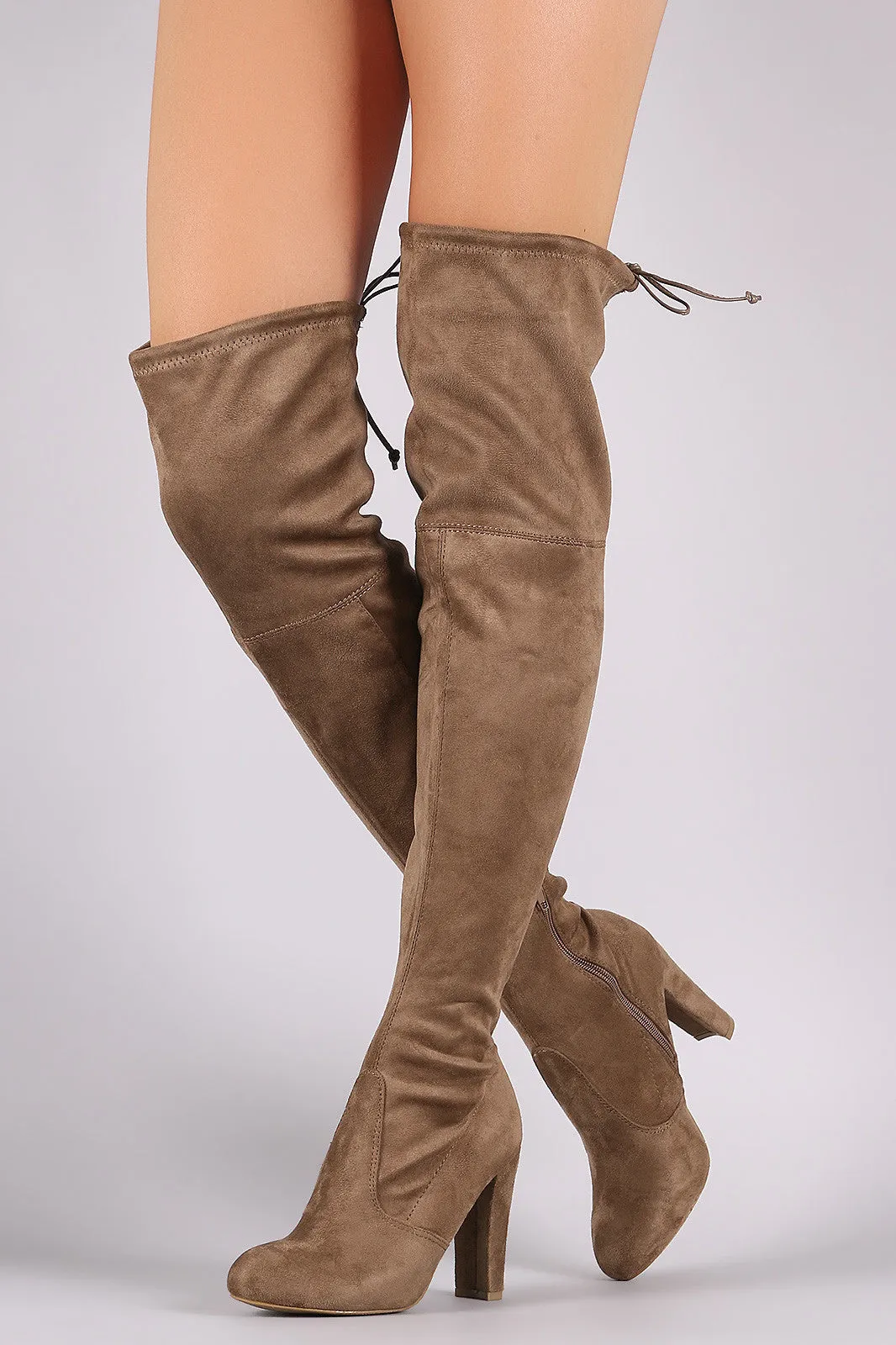 Wild Diva Lounge Suede Over The Knee Boots