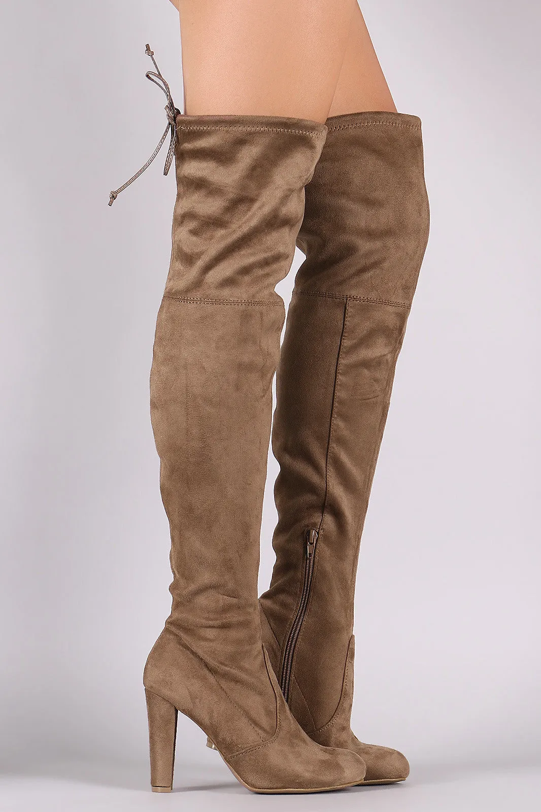 Wild Diva Lounge Suede Over The Knee Boots