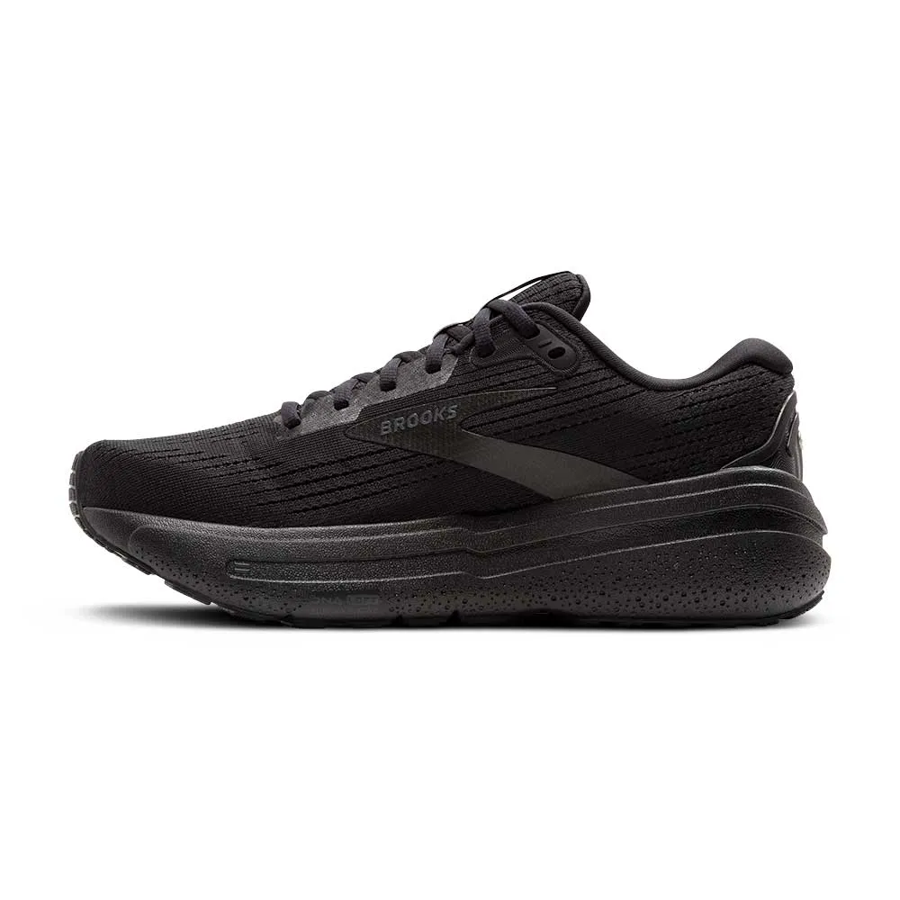 Women's Ghost Max 2 Running Shoe - Black/Black/Ebony - Extra Wide (2E)