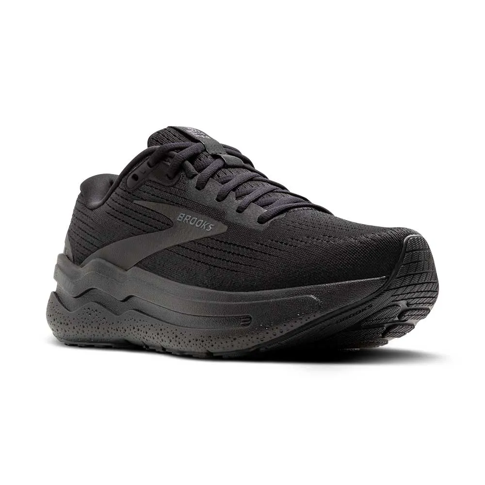 Women's Ghost Max 2 Running Shoe - Black/Black/Ebony - Extra Wide (2E)