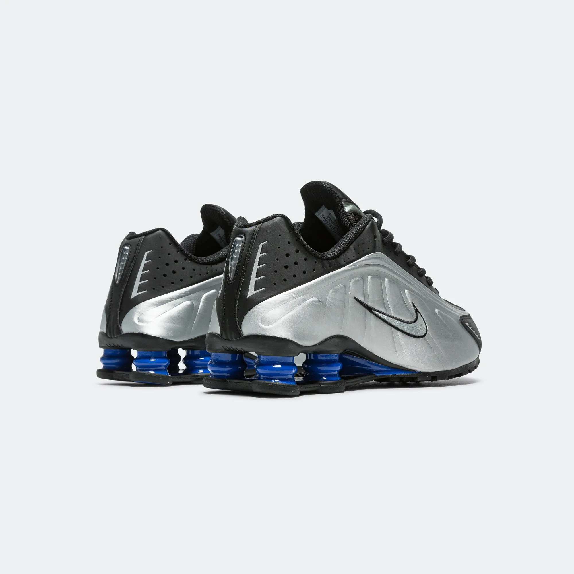 Womens Shox R4 - Black/Metallic Silver-Racer Blue