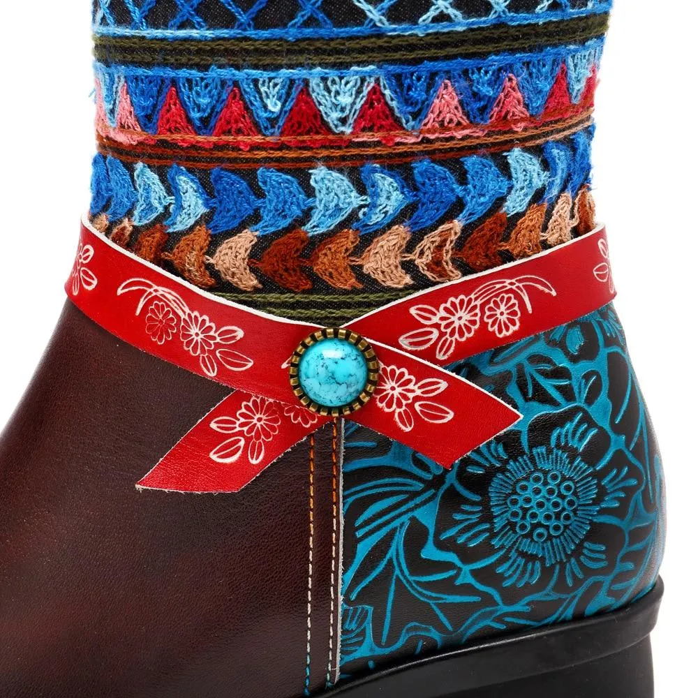 Yoko Boho Hippie Knee High Boots