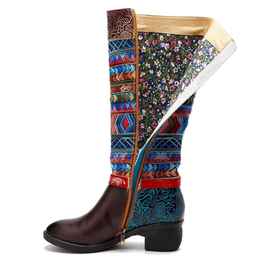 Yoko Boho Hippie Knee High Boots